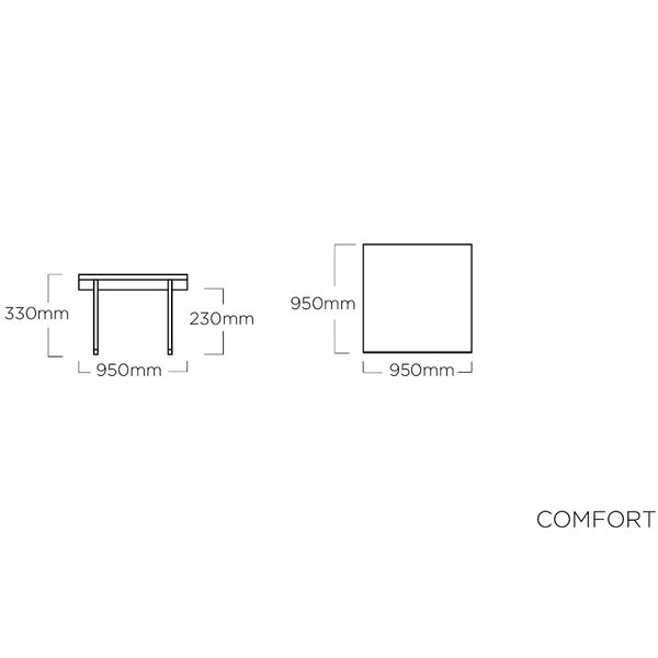 KETTLER COMFORT modular, odkládací stolek